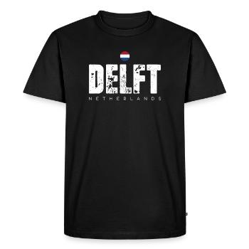 Mot-symbole en détresse de Delft - T-shirt Premium bio Homme - noir - Devant - Nico (187cm)