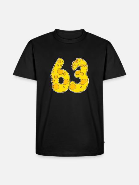 63 years of Lustig Käse - Men's Premium Organic T-Shirt - black