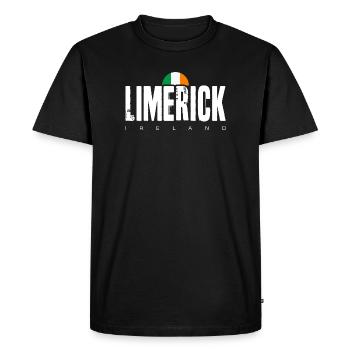 Design details required - Men's Premium Organic T-Shirt - black - Front - Nico (187cm)