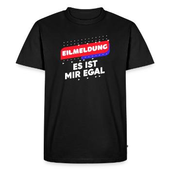 Je ne me soucie pas des dictons drôles Indifférent Relax - T-shirt Premium bio Homme - noir - Devant - Nico (187cm)