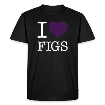 J’ADORE LES FIGUES - T-shirt Premium bio Homme - noir - Devant - Nico (187cm)