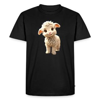 Mouton Agneau Tondre Mouton Berger Mouton Mignon Mouton Mouton - T-shirt Premium bio Homme - noir - Devant - Nico (187cm)