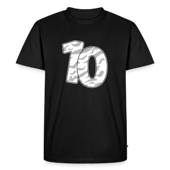 10 - T-shirt Premium bio Homme - noir - Devant - Nico (187cm)