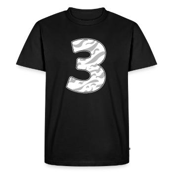 3 - T-shirt Premium bio Homme - noir - Devant - Nico (187cm)