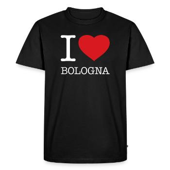 J’AIME BOLOGNE - T-shirt Premium bio Homme - noir - Devant - Nico (187cm)