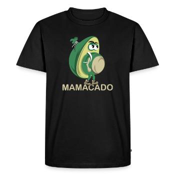 Mamacado avocat légume drôle illustration icône - T-shirt Premium bio Homme - noir - Devant - Nico (187cm)