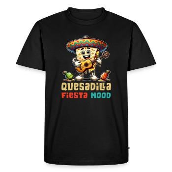 Quesadillas Fiesta Mood Mexico - T-shirt Premium bio Homme - noir - Devant - Nico (187cm)