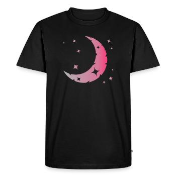La lune et les étoiles - T-shirt Premium bio Homme - noir - Devant - Nico (187cm)