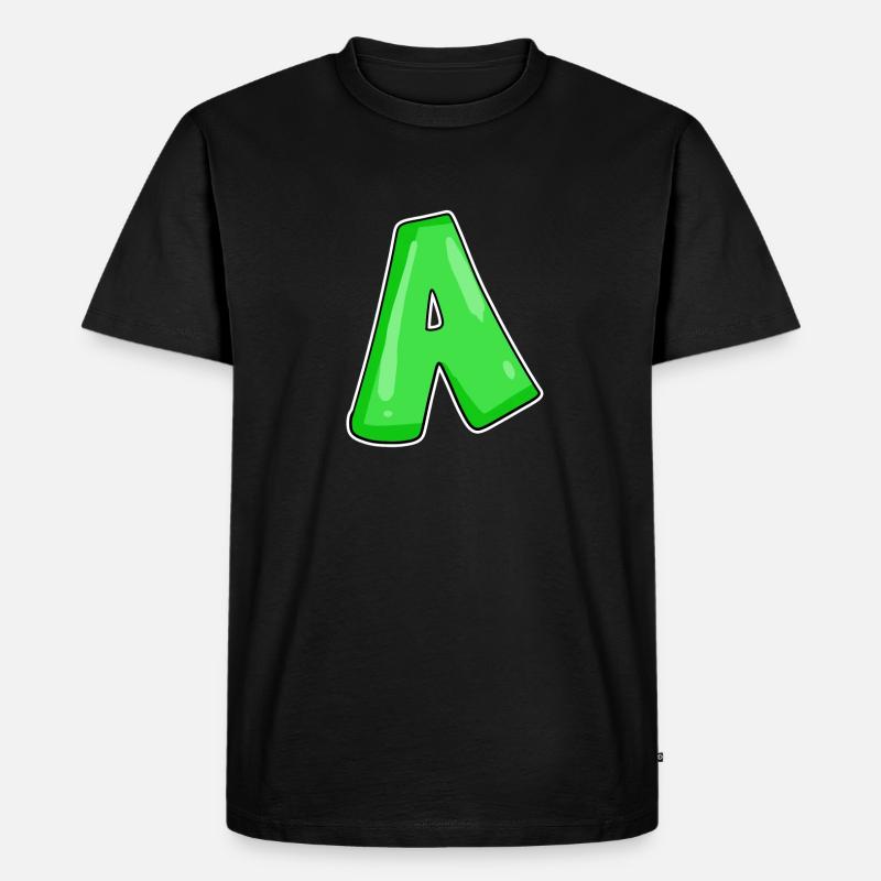 point A Point initial - T-shirt Premium bio Homme - noir