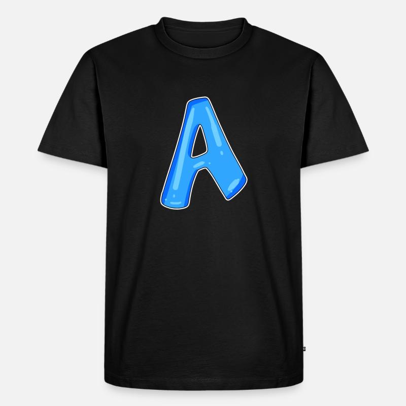 point A Initial point - Men's Premium Organic T-Shirt - black