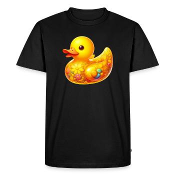 Duckling Duck Duck - Men's Premium Organic T-Shirt - black - Front - Nico (187cm)