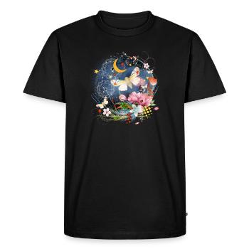 Insectes rares, exotiques et indigènes la nuit - T-shirt Premium bio Homme - noir - Devant - Nico (187cm)