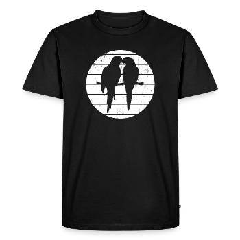 Animal De Compagnie, Perroquet, Afrique, Oiseaux, Amoureux Des Oiseaux, Animal - T-shirt Premium bio Homme - noir - Devant - Nico (187cm)