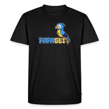 Parrot Saying Animal Lover Pet Bird Zoo - Men's Premium Organic T-Shirt - black - Front - Nico (187cm)