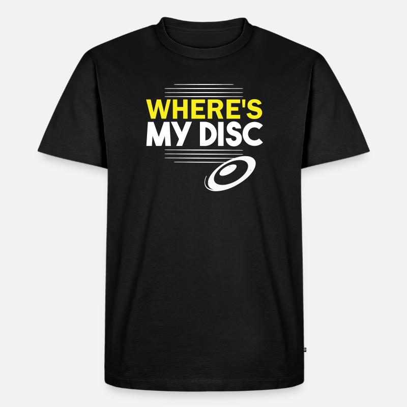 Où est mon disque ? - T-shirt Premium bio Homme - noir
