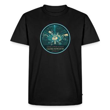 Illustration Château Clemenswerth, Allemagne - T-shirt Premium bio Homme - noir - Devant - Nico (187cm)