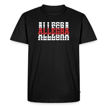 T-shirt joyeux t-shirt idée cadeau texte empilé - T-shirt Premium bio Homme - noir - Devant - Nico (187cm)