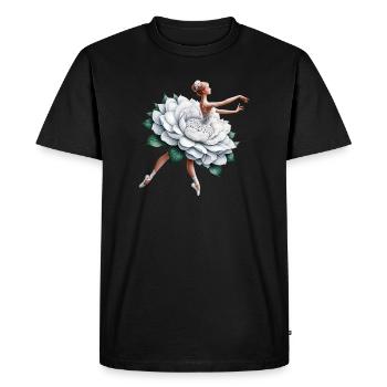 Danseuse de ballet avec tutu - T-shirt Premium bio Homme - noir - Devant - Nico (187cm)