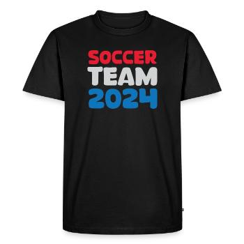 Netherlands soccer team 2024 Soccer Fan Icon Logo - Men's Premium Organic T-Shirt - black - Front - Nico (187cm)