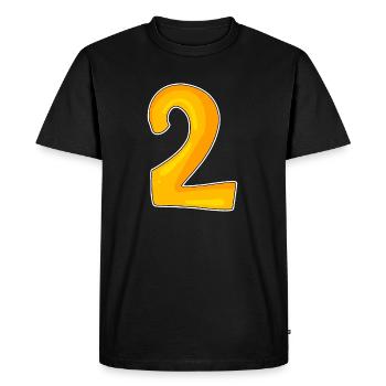 2 - T-shirt Premium bio Homme - noir - Devant - Nico (187cm)