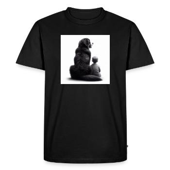 Bouvier bernois - T-shirt Premium bio Homme - noir - Devant - Nico (187cm)