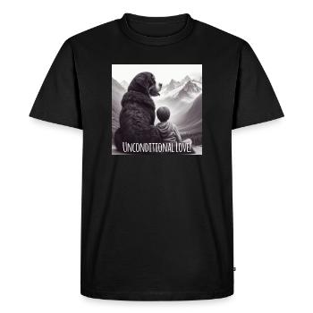 Bouvier bernois - T-shirt Premium bio Homme - noir - Devant - Nico (187cm)