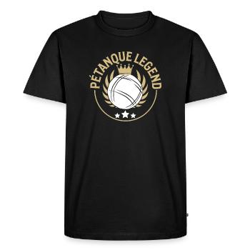 Boules de pétanque pour pétanque, pétanque et pétanque - T-shirt Premium bio Homme - noir - Devant - Nico (187cm)