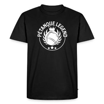 Boules de pétanque pour pétanque, pétanque et pétanque - T-shirt Premium bio Homme - noir - Devant - Nico (187cm)