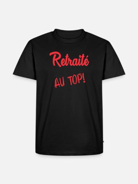 RETIREMENT. RETIREMENT. RETIRED - Men's Premium Organic T-Shirt - black