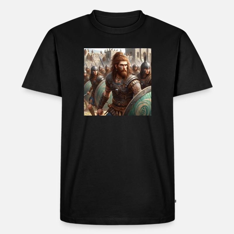 Keltiberer verteidigen Numancia - Männer Premium Bio T-Shirt - Schwarz