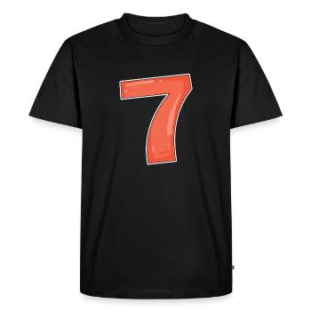 7 - T-shirt Premium bio Homme - noir - Devant - Nico (187cm)