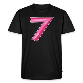 7 - T-shirt Premium bio Homme - noir - Devant - Nico (187cm)