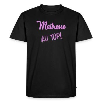 THANK YOU. MISTRESS. THANK YOU MISTRESS. MISTRESS - Men's Premium Organic T-Shirt - black - Front - Nico (187cm)