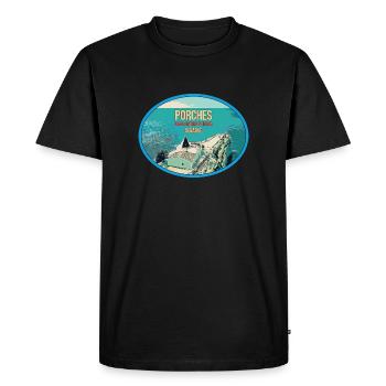 promontoire Nossa Sra da Rocha a Porches, Algarve - T-shirt Premium bio Homme - noir - Devant - Nico (187cm)