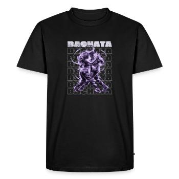 Bachata latine sensuelle Bachateros - T-shirt Premium bio Homme - noir - Devant - Nico (187cm)