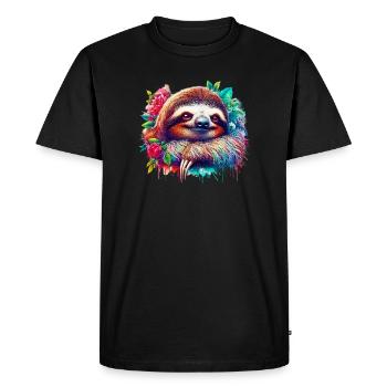 Paresse - T-shirt Premium bio Homme - noir - Devant - Nico (187cm)