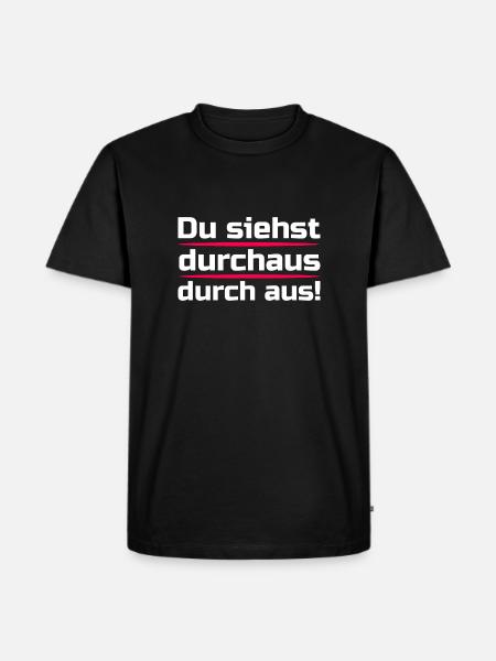 You look quite through - Men's Premium Organic T-Shirt - black