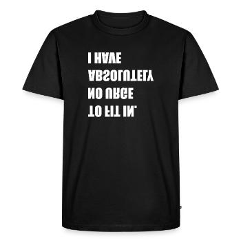 pas envie de s’intégrer - T-shirt Premium bio Homme - noir - Devant - Nico (187cm)