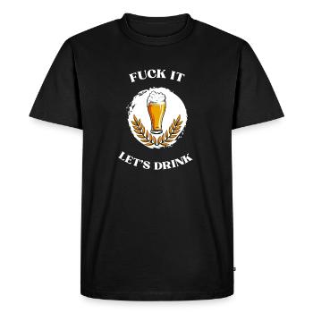 KreuzKegel Beer Saying T-Shirt - T-shirt Premium bio Homme - noir - Devant - Nico (187cm)