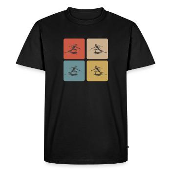 Clôtures - T-shirt Premium bio Homme - noir - Devant - Nico (187cm)