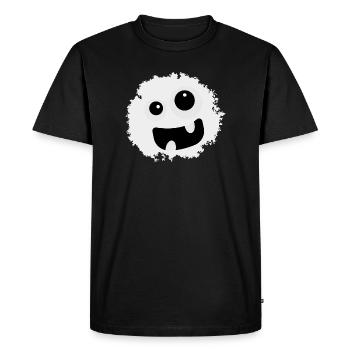 Monstre rieur - Halloween - Fantôme - Fantôme - T-shirt Premium bio Homme - noir - Devant - Nico (187cm)
