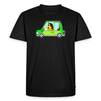 Bee Car - Men's Premium Organic T-Shirt - black - Front - Nico (187cm)