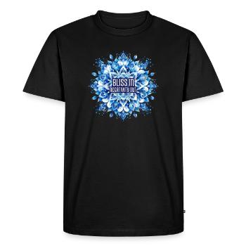 Bliss In - Mandala Yoga Om Meditation Spiritual - Men's Premium Organic T-Shirt - black - Front - Nico (187cm)