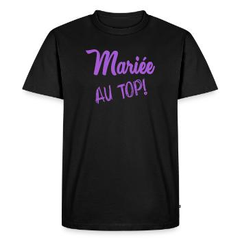 FUTURE MARIEE. EVJF. MARIEE. TEAM. TEAM MARIEE - T-shirt Premium bio Homme - noir - Devant - Nico (187cm)