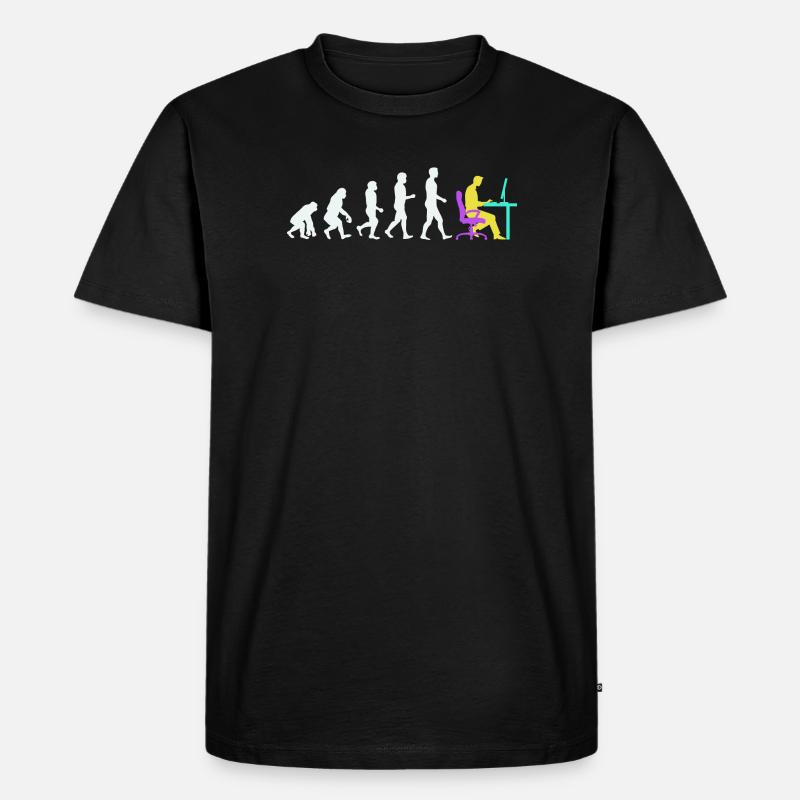 Développeur Evolution Computergeek Open Source - T-shirt Premium bio Homme - noir