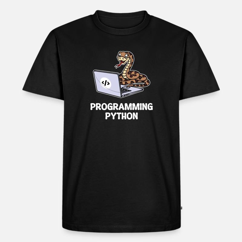 Scripting Programmer Computer Debug Developer - Men's Premium Organic T-Shirt - black