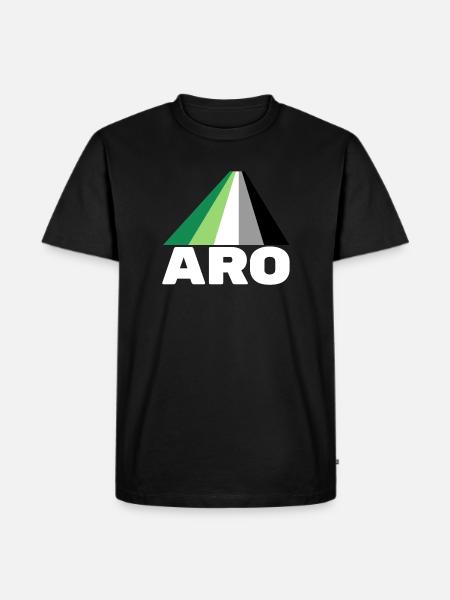 Aromanticism, aromantic, aro - Men's Premium Organic T-Shirt - black