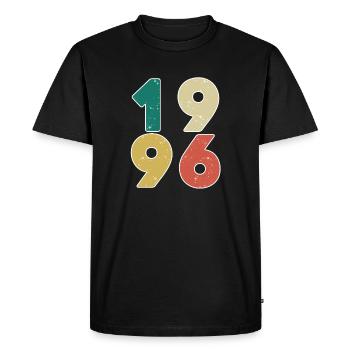 1996 - Born 1996 - Built in 1996 - Men's Premium Organic T-Shirt - black - Front - Nico (187cm)