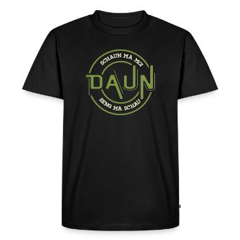 schaun ma moi daun seng ma schau, funny dialect - Men's Premium Organic T-Shirt - black - Front - Nico (187cm)
