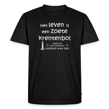Egmond aan zee, Bergen Netherlands Raisin buns - Men's Premium Organic T-Shirt - black - Front - Nico (187cm)